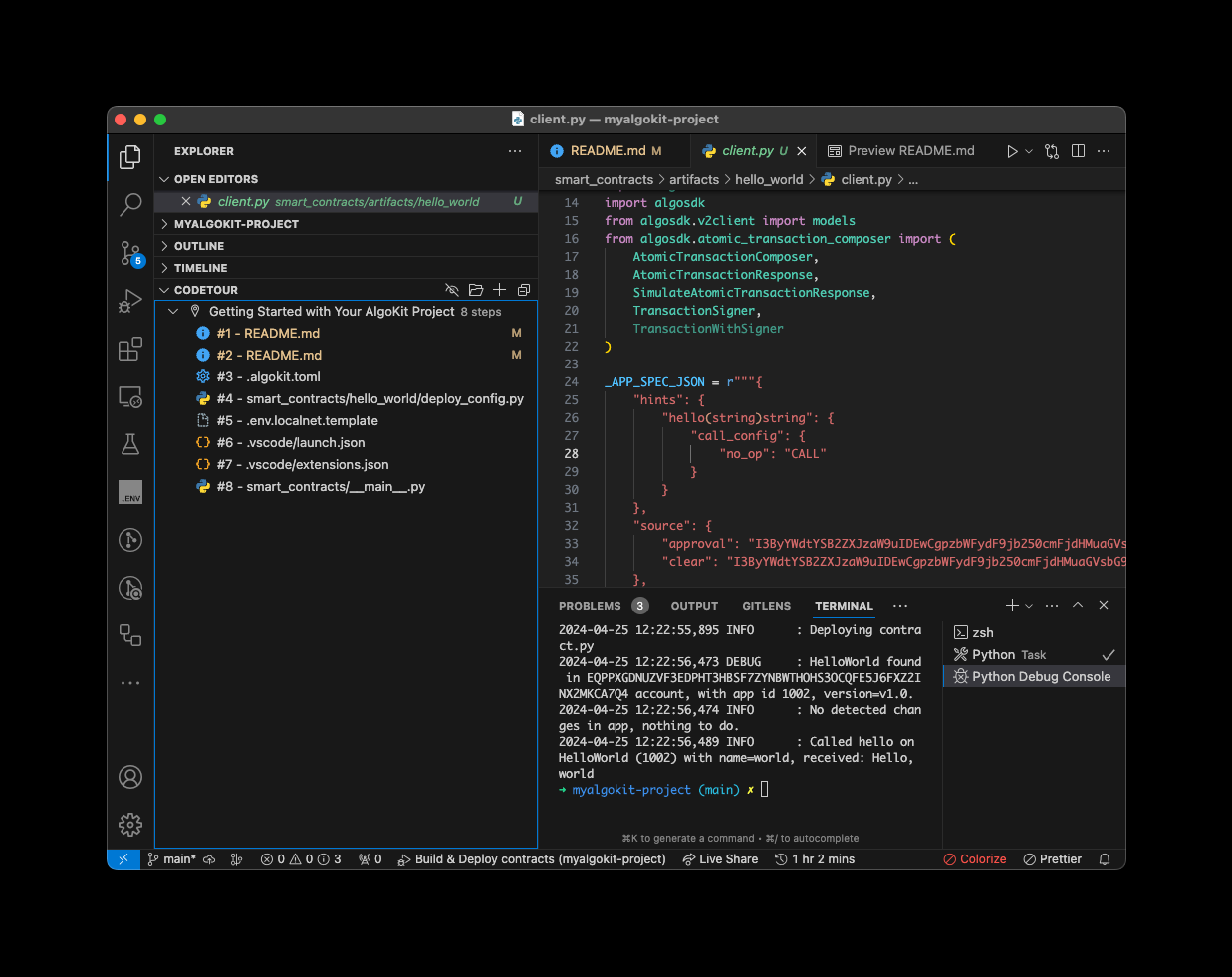 CodeTour Play Button
